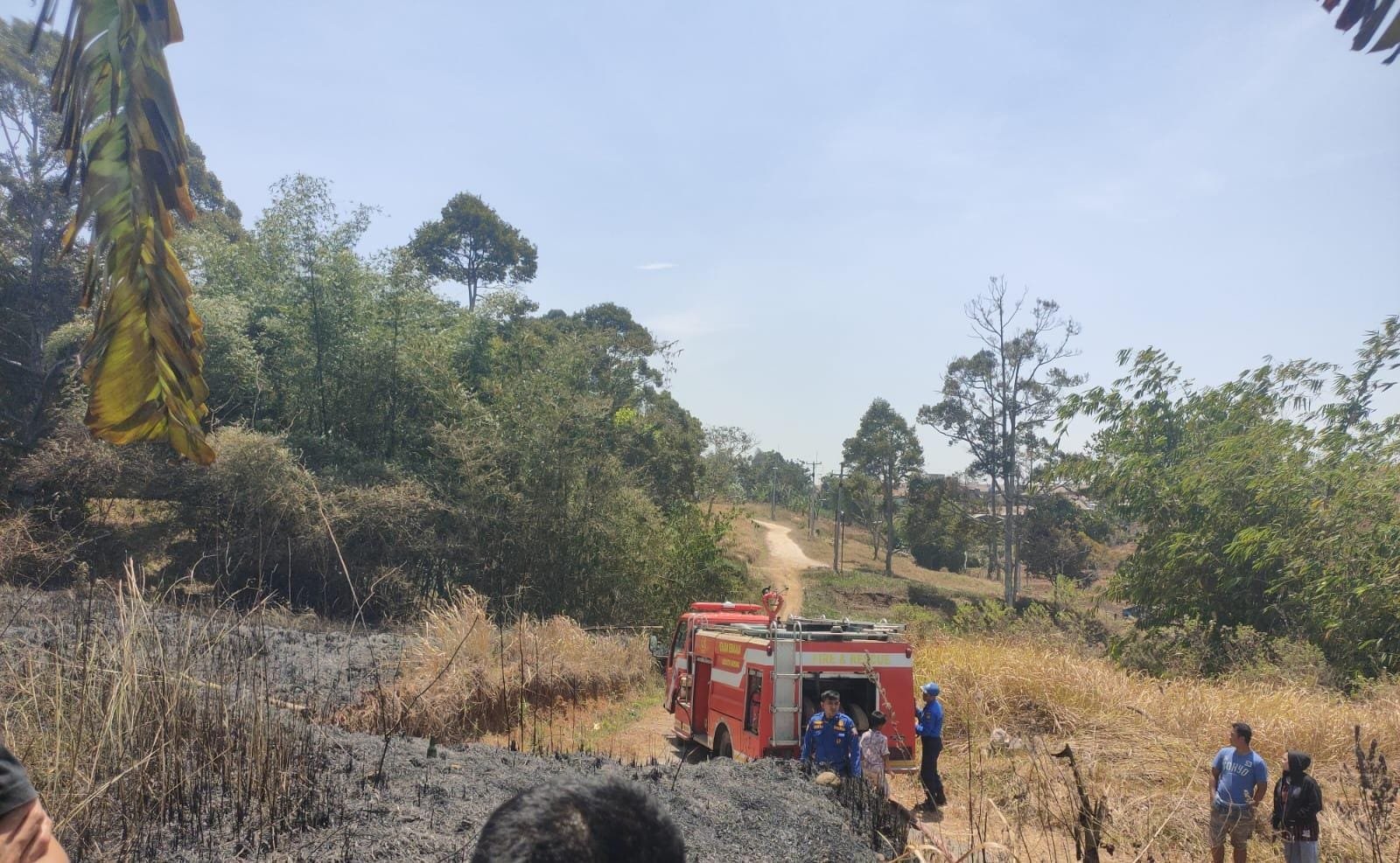 Kebakaran Lahan Ilalang 3 Hektare di Cimanggung Berhasil Dipadamkan