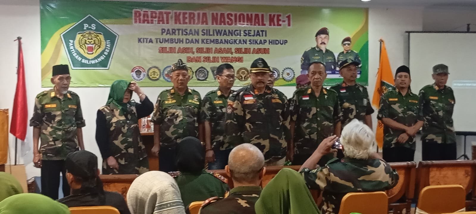 Rakernas I Partisan Siliwangi Sejati di Serang, Empat DPD Dikukuhkan Kembali Gunakan Nama Partisan Siliwangi, Target Berikutnya Definitifkan DPC Kabupaten/Kota