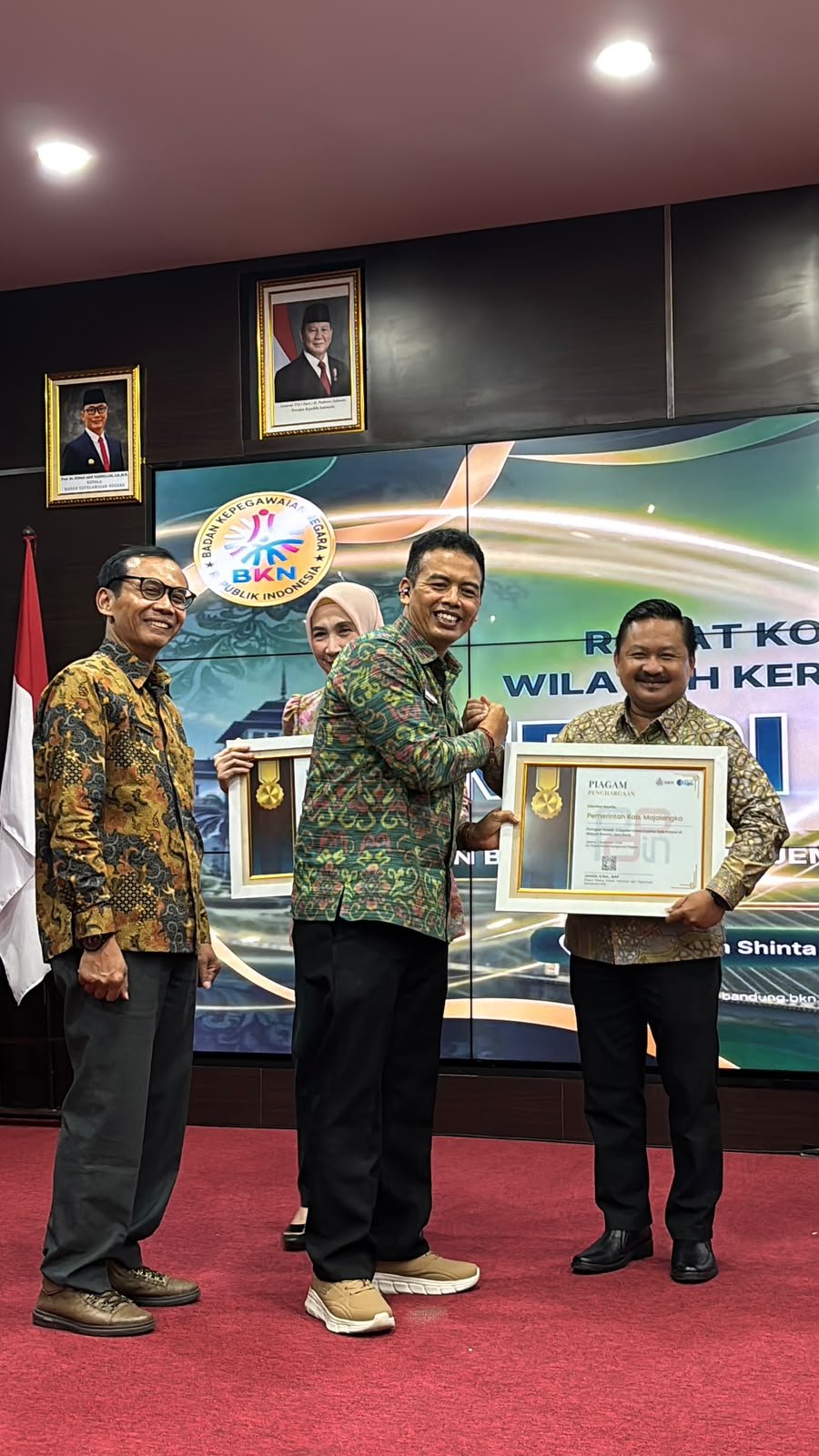 Pemkab Majalengka Borong Lima Penghargaan BKN, Bukti Pengelolaan ASN Semakin Berkualitas